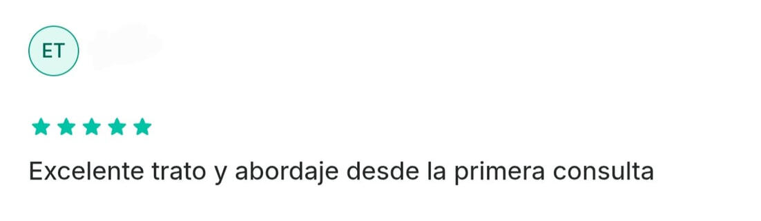 Opinión 4 de una paciente de la Dra. Ale Jurado en Doctoralia