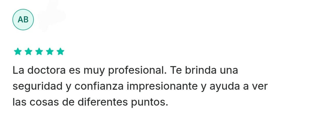Opinión 2 de una paciente de la Dra. Ale Jurado en Doctoralia